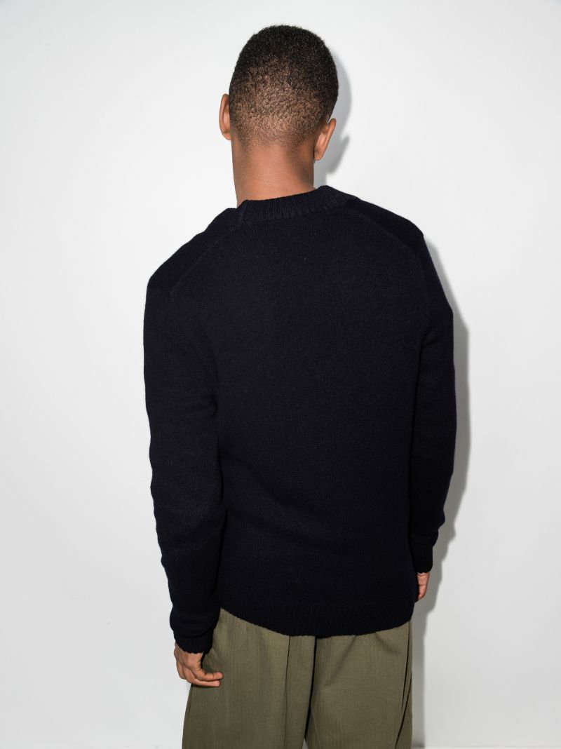 Fox Patch Wool Cardigan