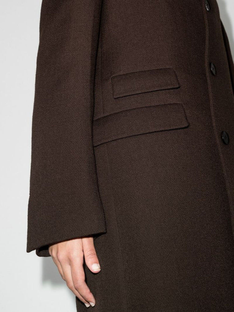 Single-breasted Wool Coat
