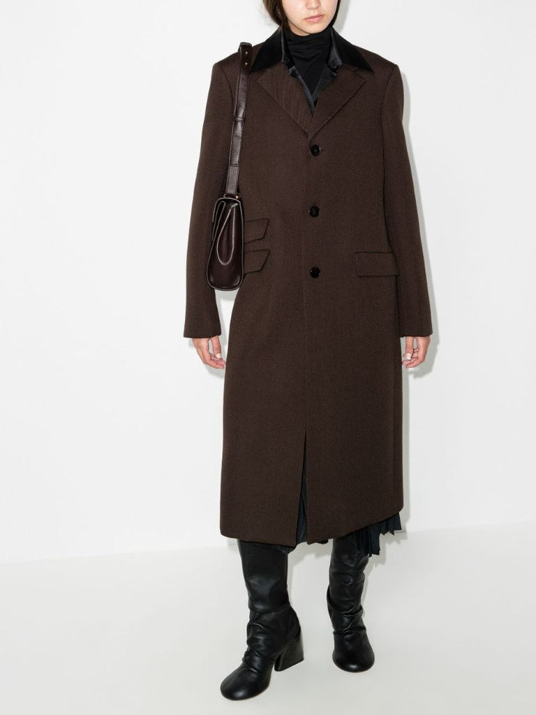 Single-breasted Wool Coat