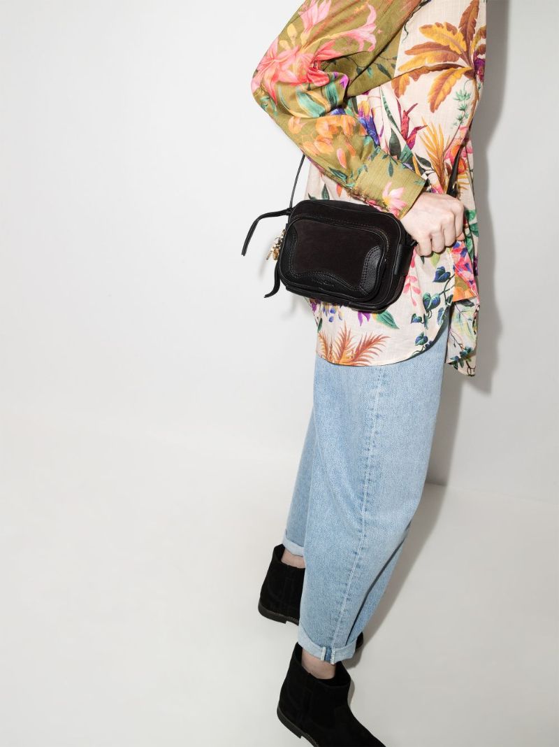 Black Hana Camera Cross Body Bag