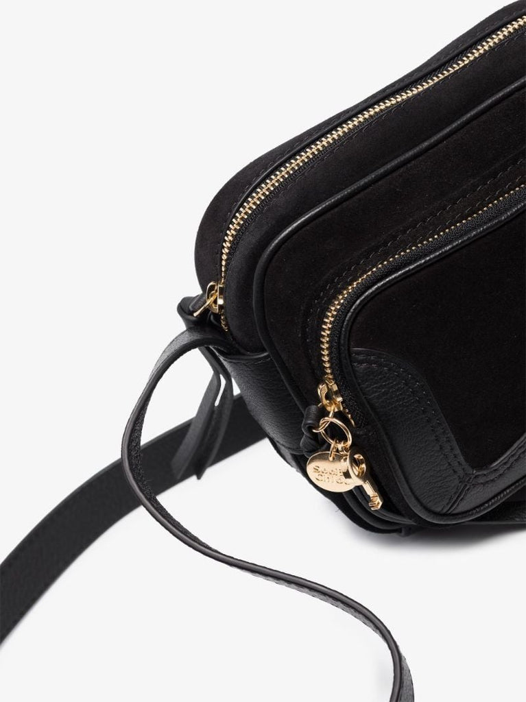Black Hana Camera Cross Body Bag