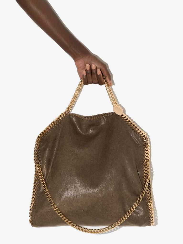 Neutral Falabella Faux Leather Shoulder Bag