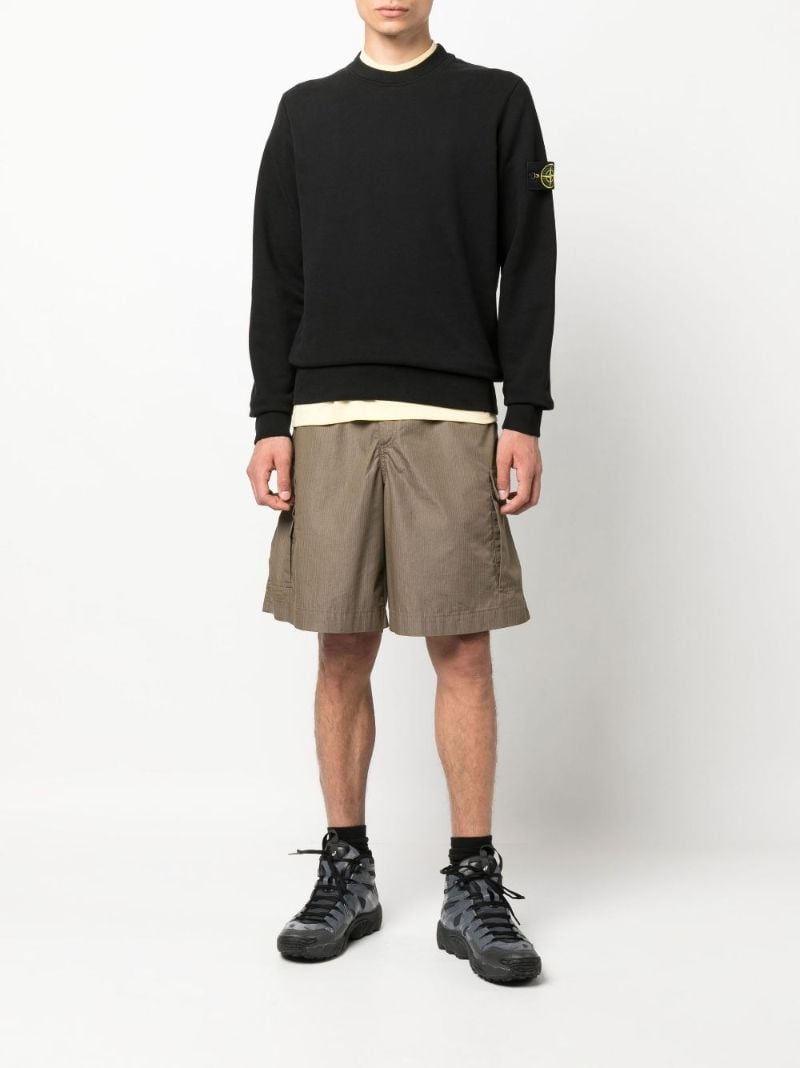 Black Logo AppliquÃ_x0083_Â© Wool Sweater