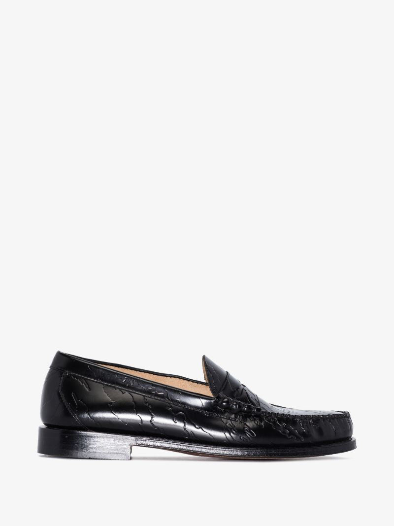 X Maharishi Black Weejuns Larson Leather Loafers