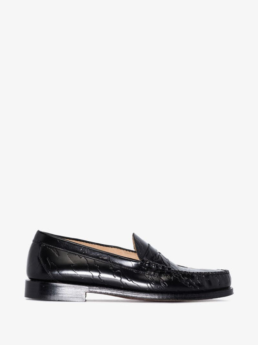 X Maharishi Black Weejuns Larson Leather Loafers