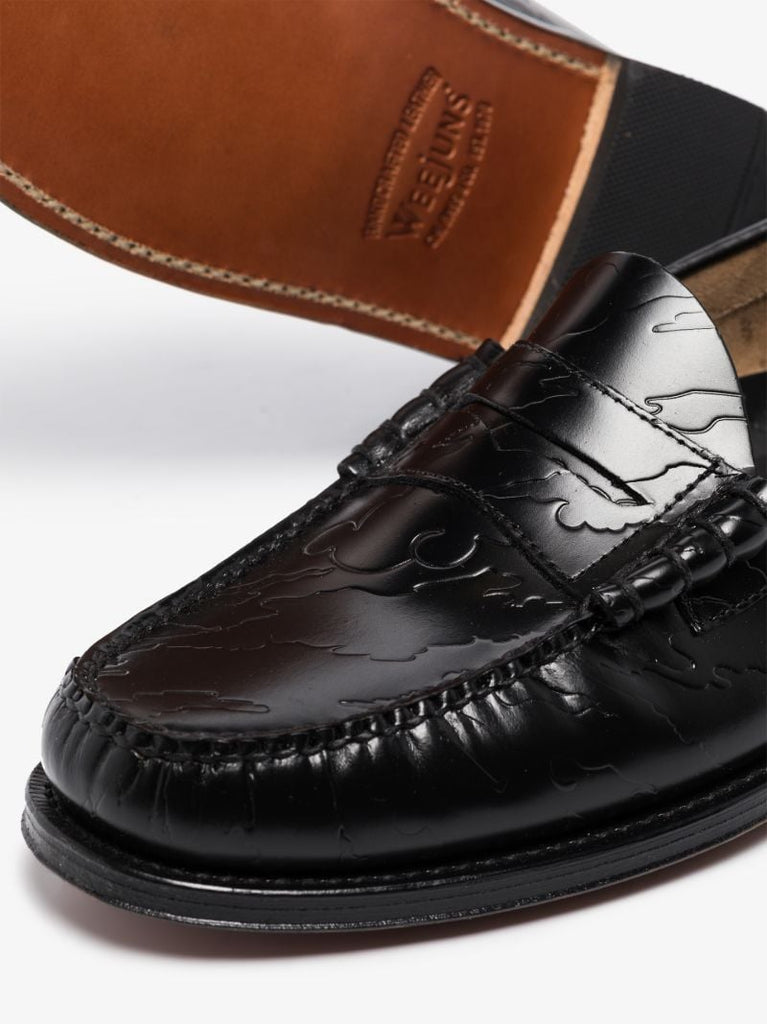 X Maharishi Black Weejuns Larson Leather Loafers