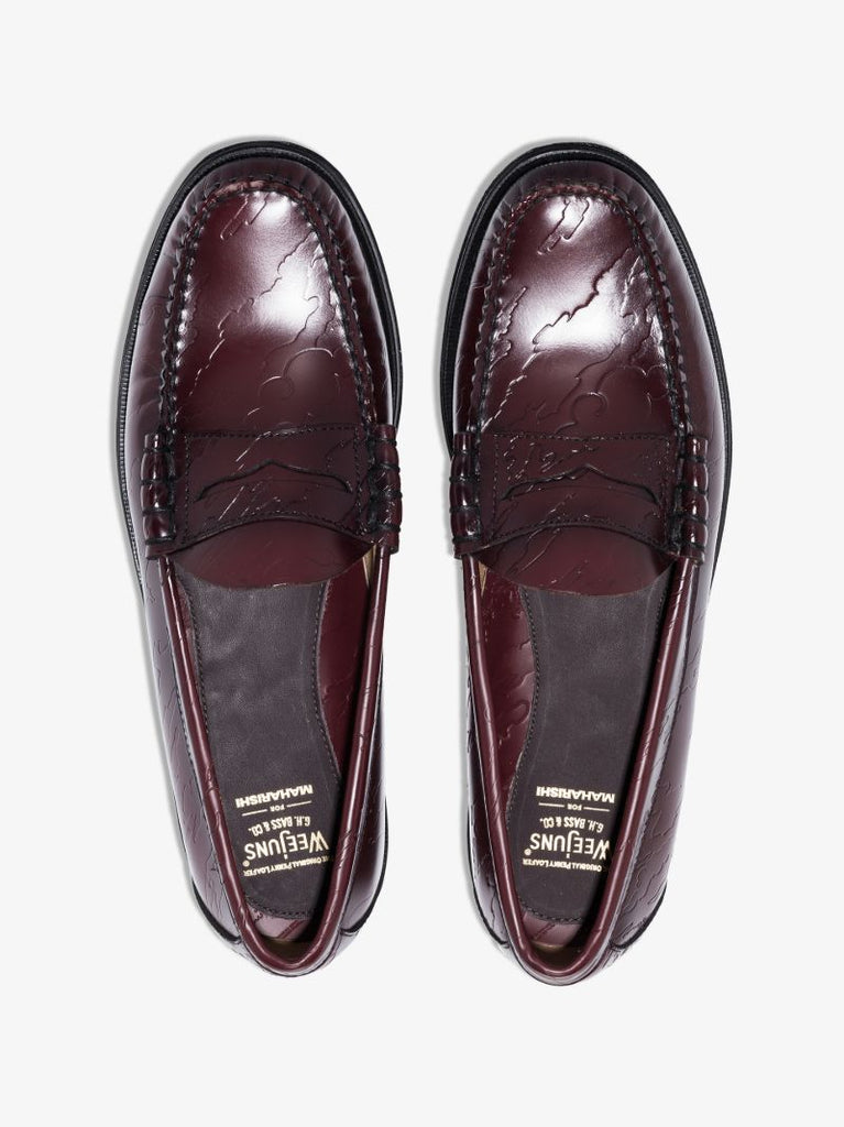 X Maharishi Brown Weejuns Larson Leather Loafers
