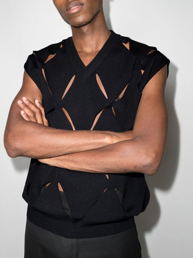 Cutout Sweater Vest
