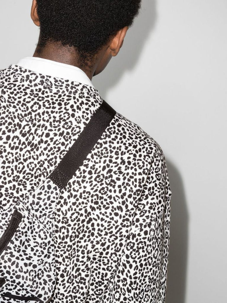Logo Leopard Print Cotton Sweatshirt