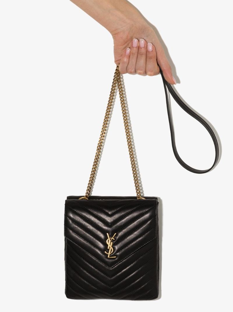 Black Leather Cross Body Bag