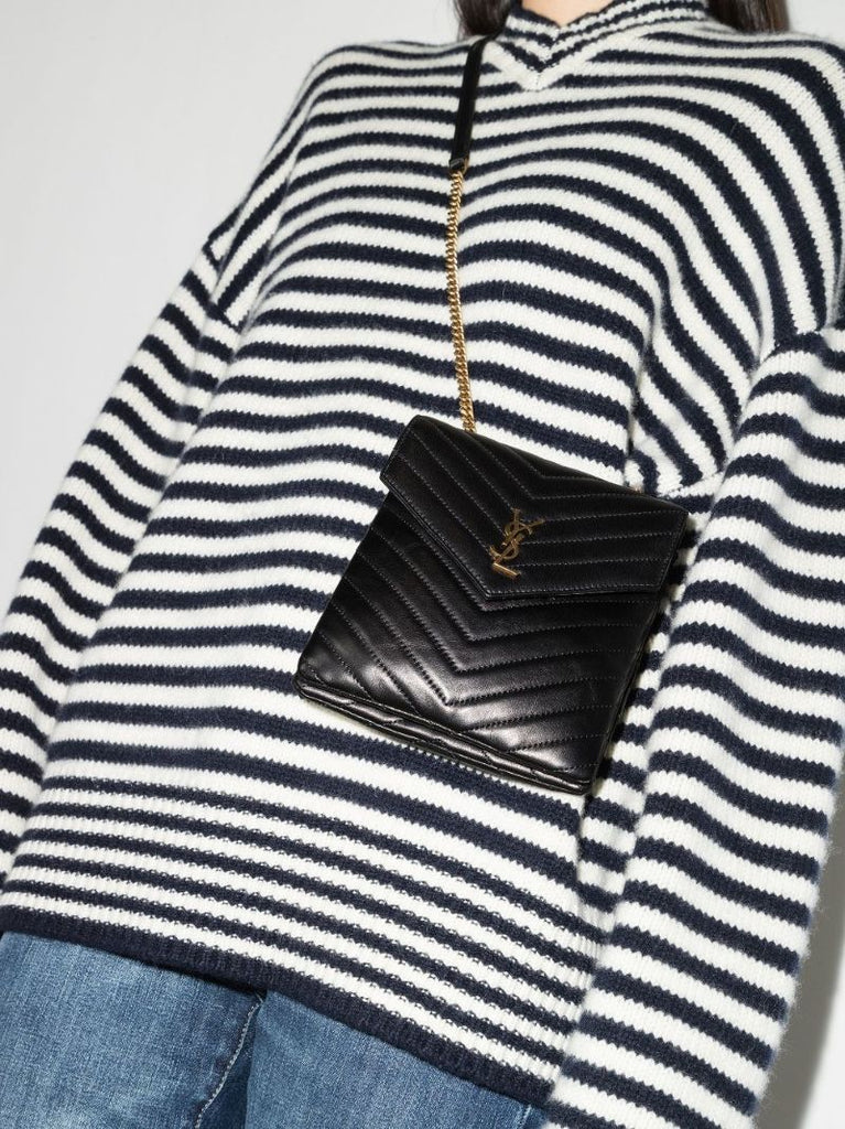 Black Leather Cross Body Bag