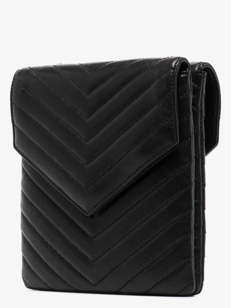 Black Leather Cross Body Bag