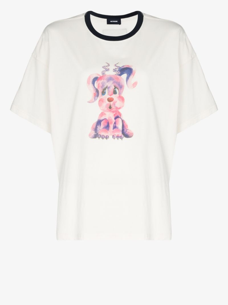 Monster Print Cotton T-shirt