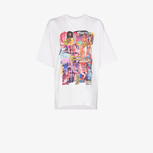 Movie Collage Cotton T-shirt