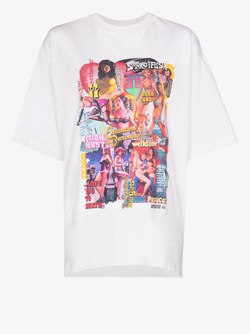 Movie Collage Cotton T-shirt
