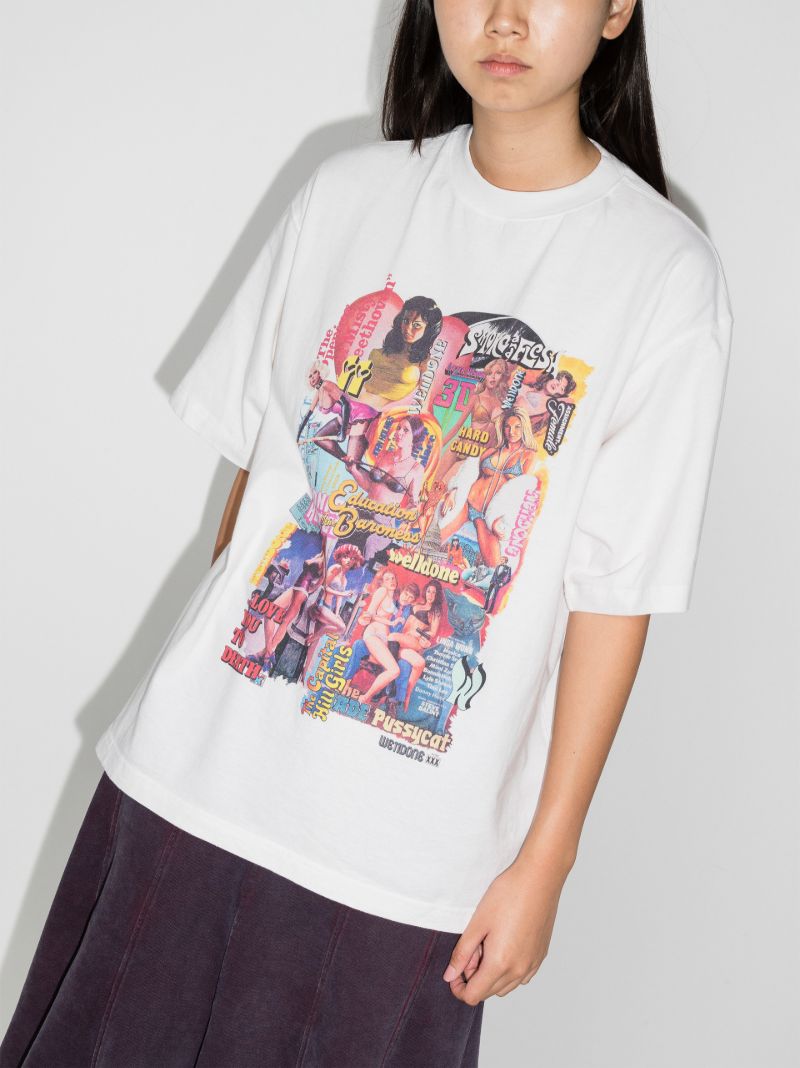 Movie Collage Cotton T-shirt