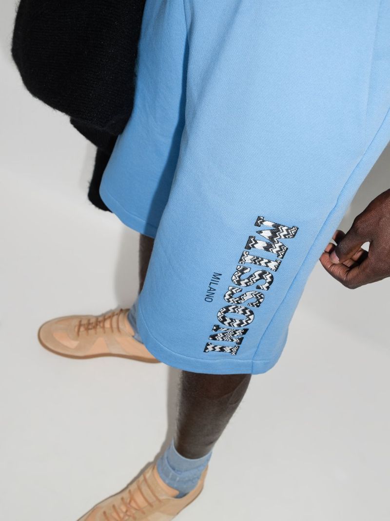 Logo Cotton Track Shorts
