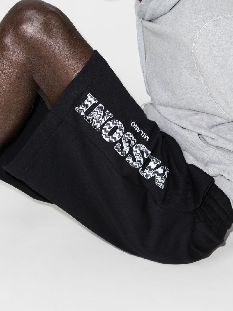 Logo Cotton Track Shorts