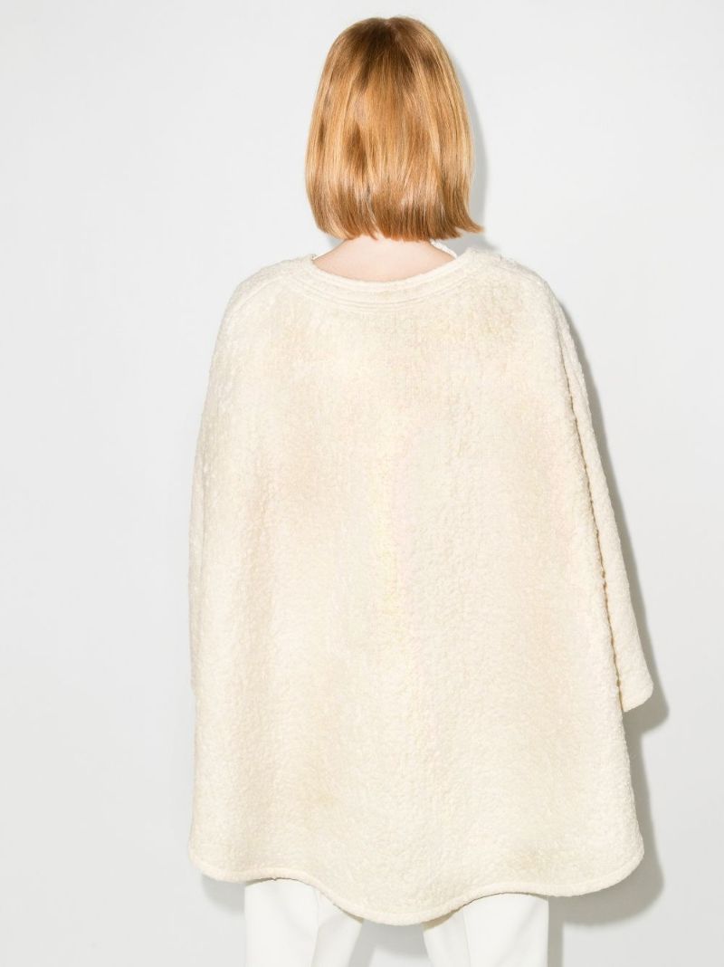 Coated Wool BouclÃ_x0083_Â© Cape Coat