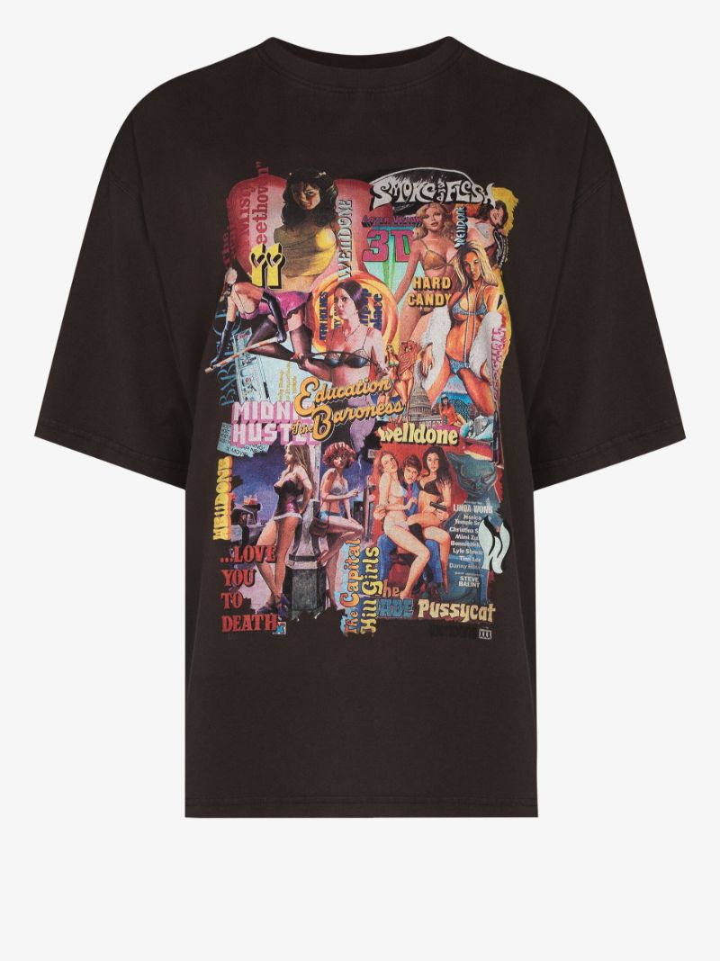Movie Collage Cotton T-shirt