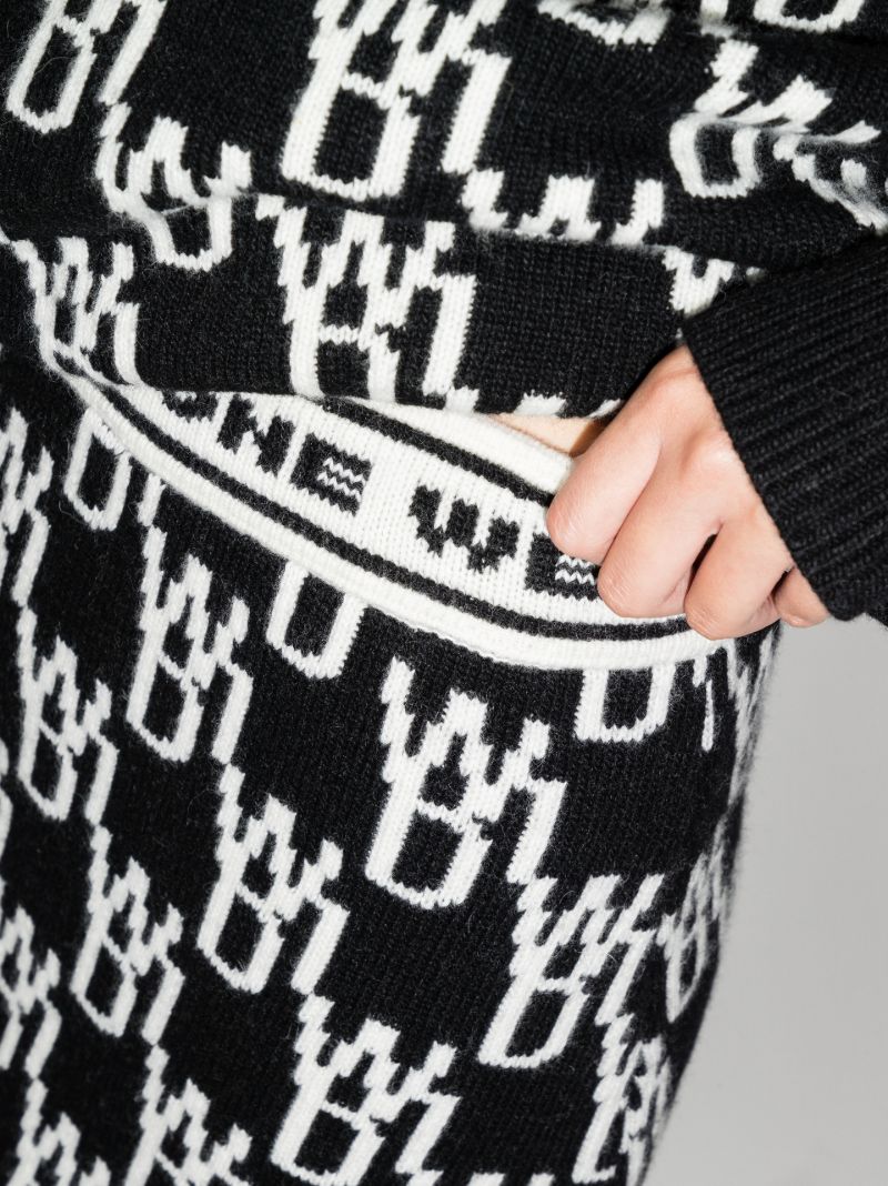 Logo Knit Mini Skirt