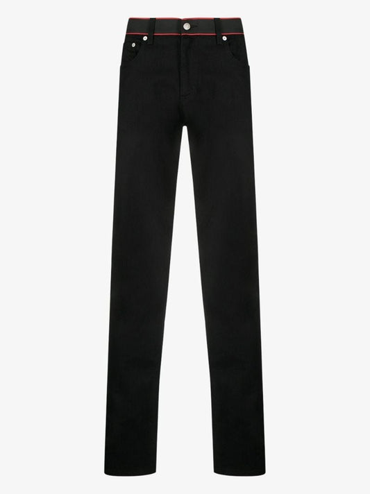 Logo Waistband Slim Fit Jeans