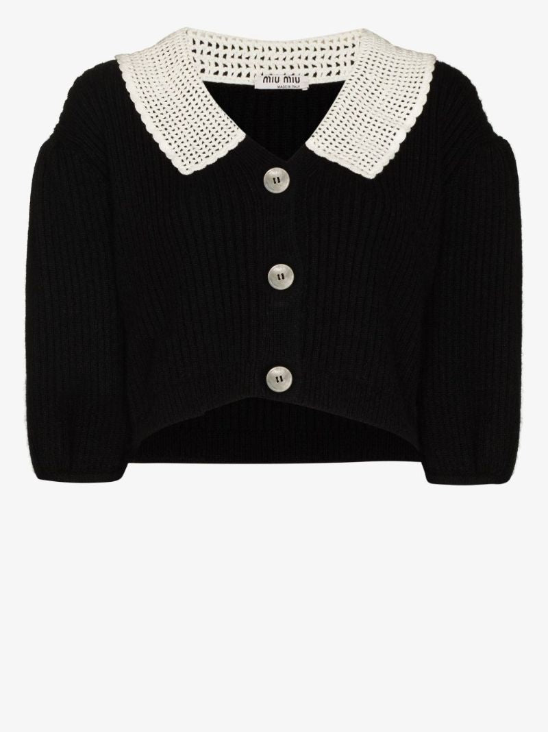 Crochet Collar Cardigan