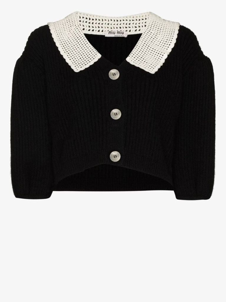 Crochet Collar Cardigan