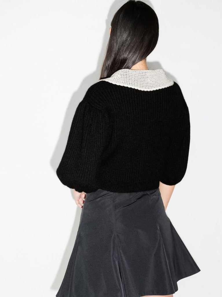 Crochet Collar Cardigan