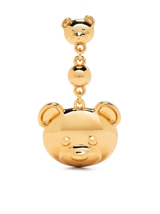 Gold-tone Teddy Bear Drop Earrings
