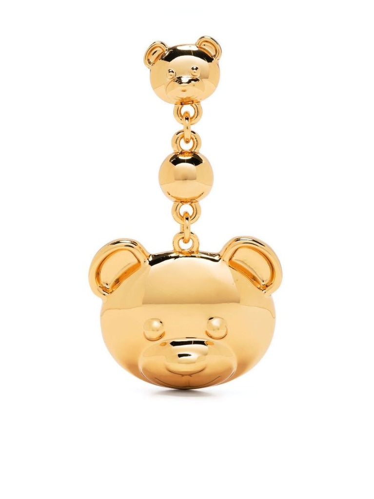 Gold-tone Teddy Bear Drop Earrings