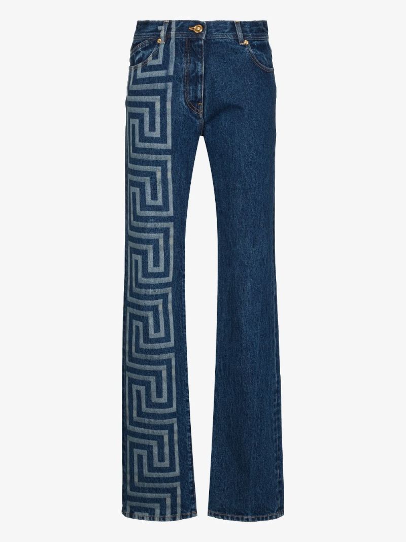 Greca Border Print Jeans