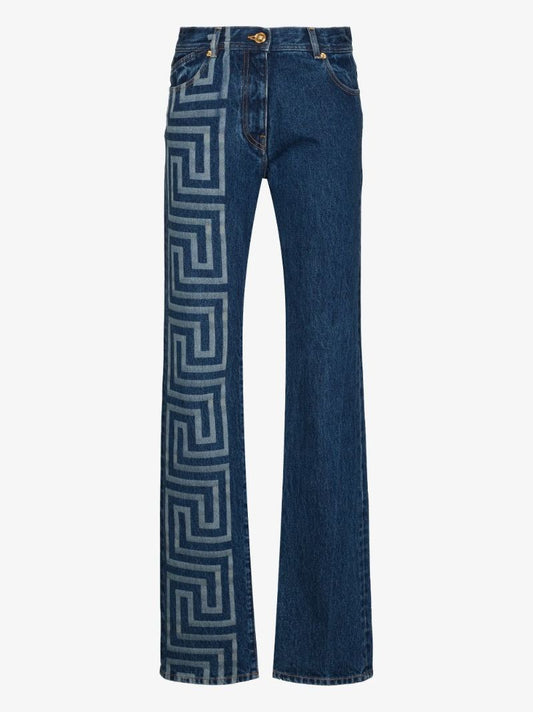 Greca Border Print Jeans