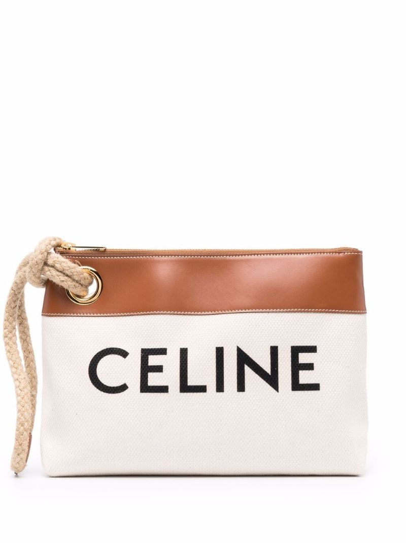 Neutral Marin Logo Print Pouch