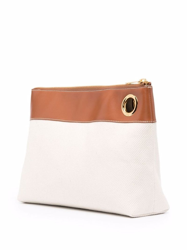 Neutral Marin Logo Print Pouch