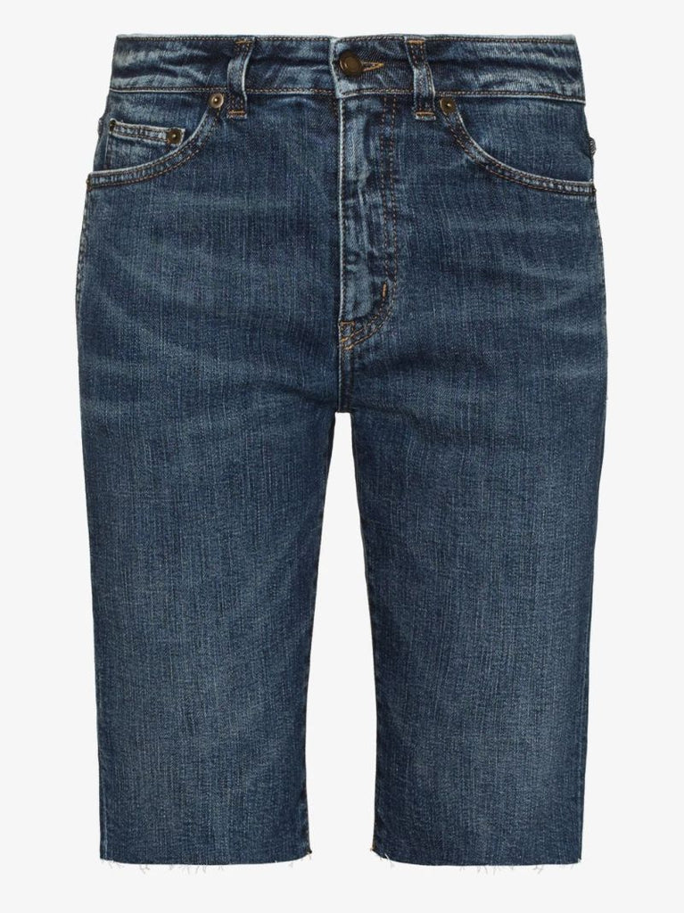 Knee-length Denim Shorts