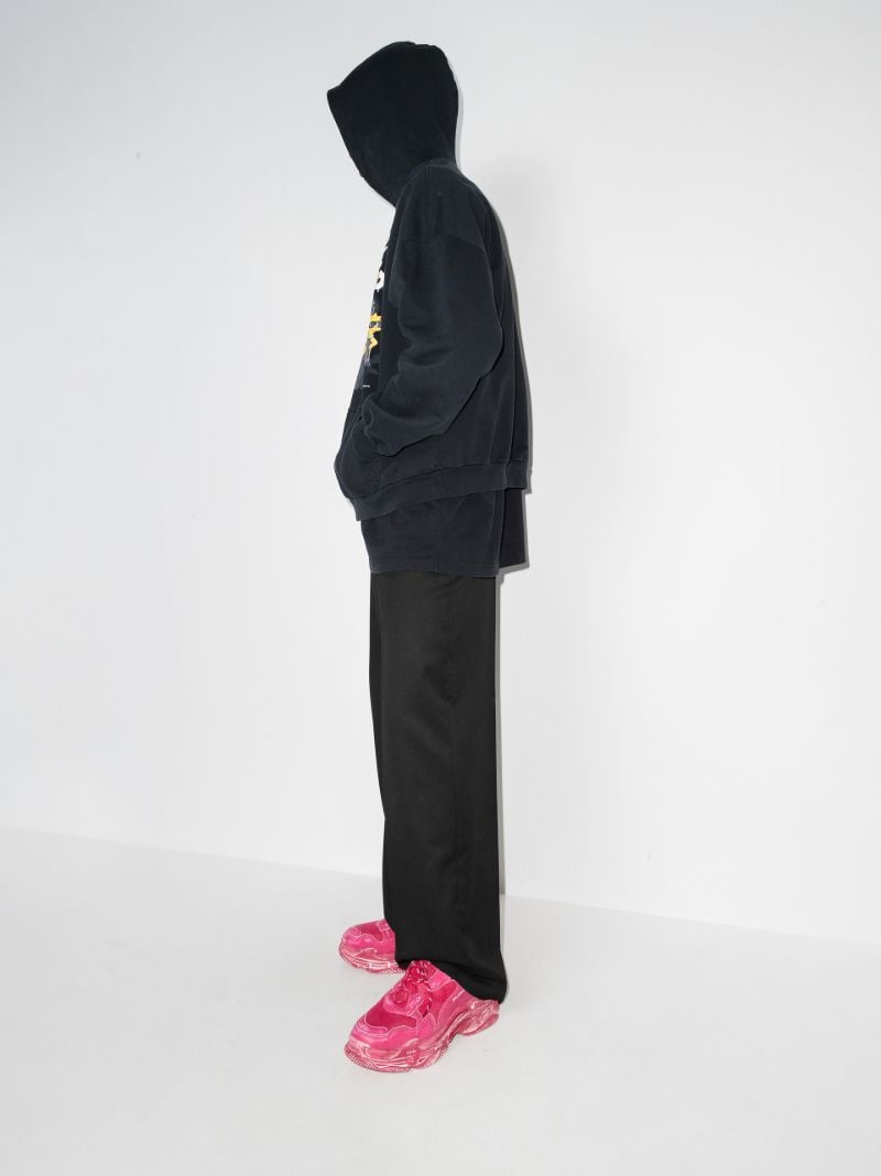 Red Balenciaga Triple S Sneakers