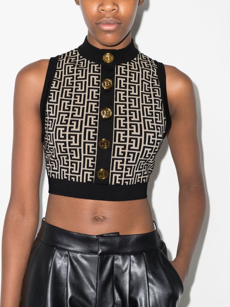 Monogram Crop Top