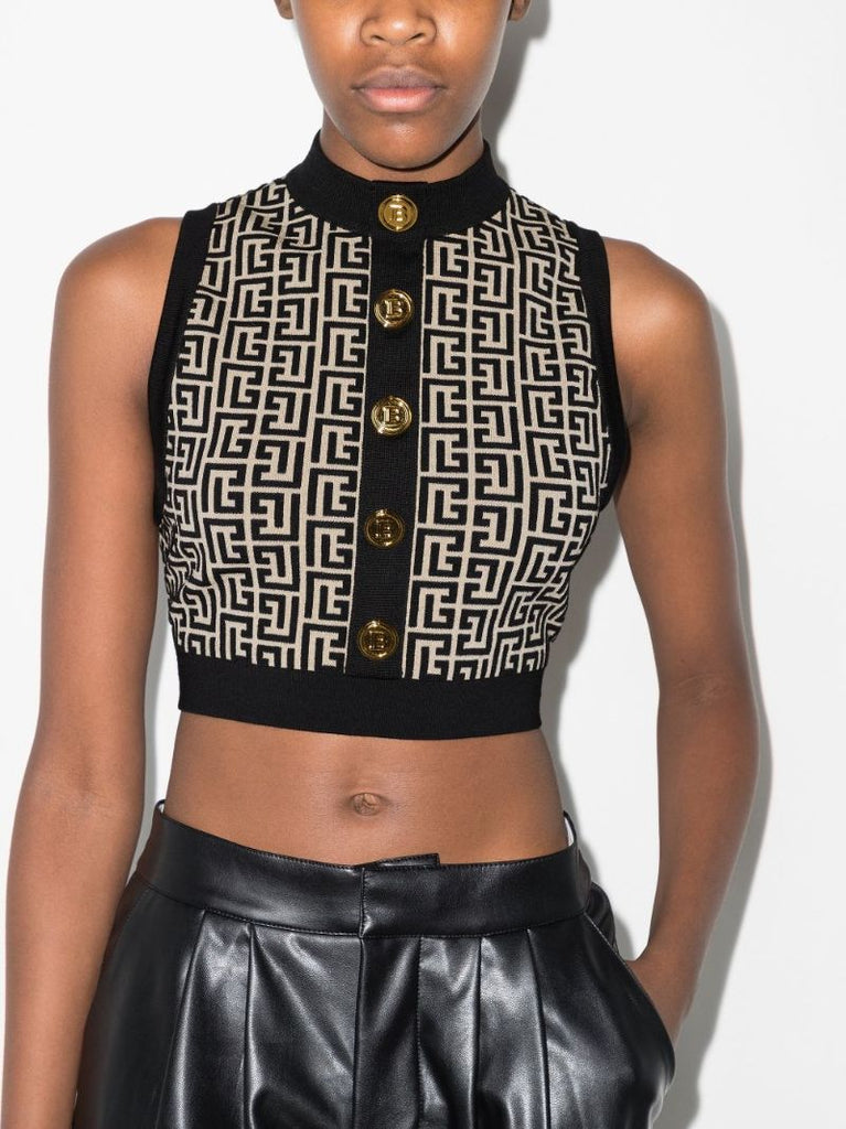 Monogram Crop Top