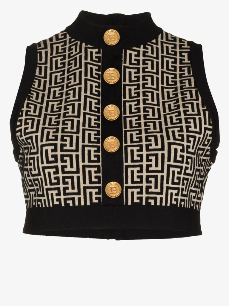 Monogram Crop Top