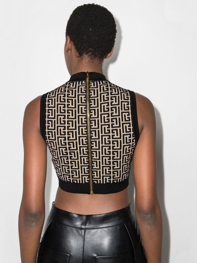 Monogram Crop Top
