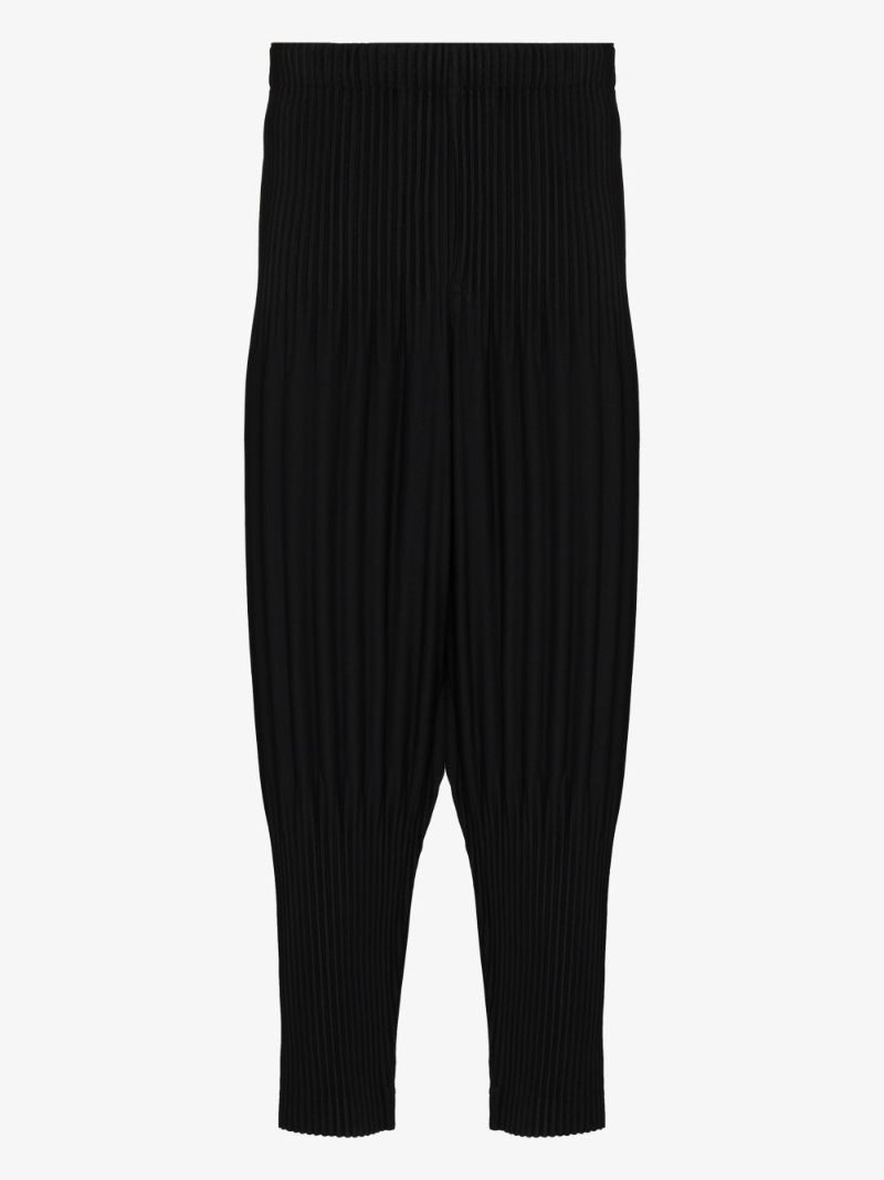 Tapered PlissÃ_x0083_Â© Trousers
