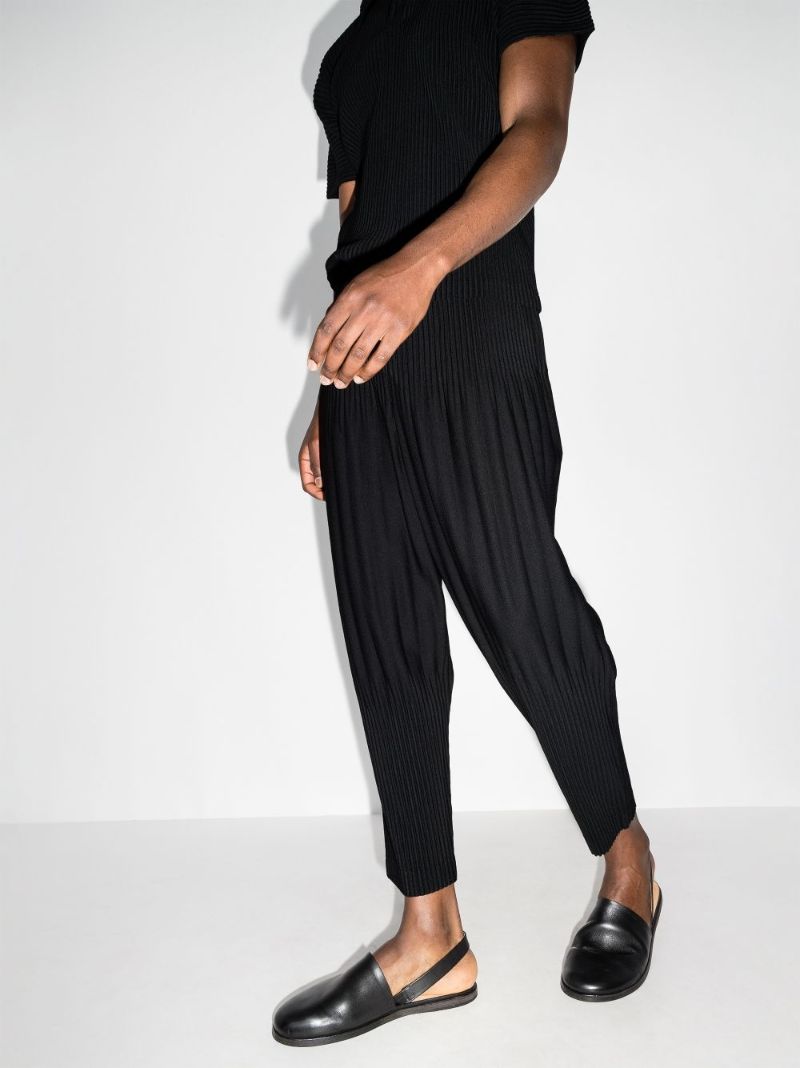 Tapered PlissÃ_x0083_Â© Trousers