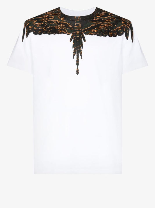 Wings Print Cotton T-shirt