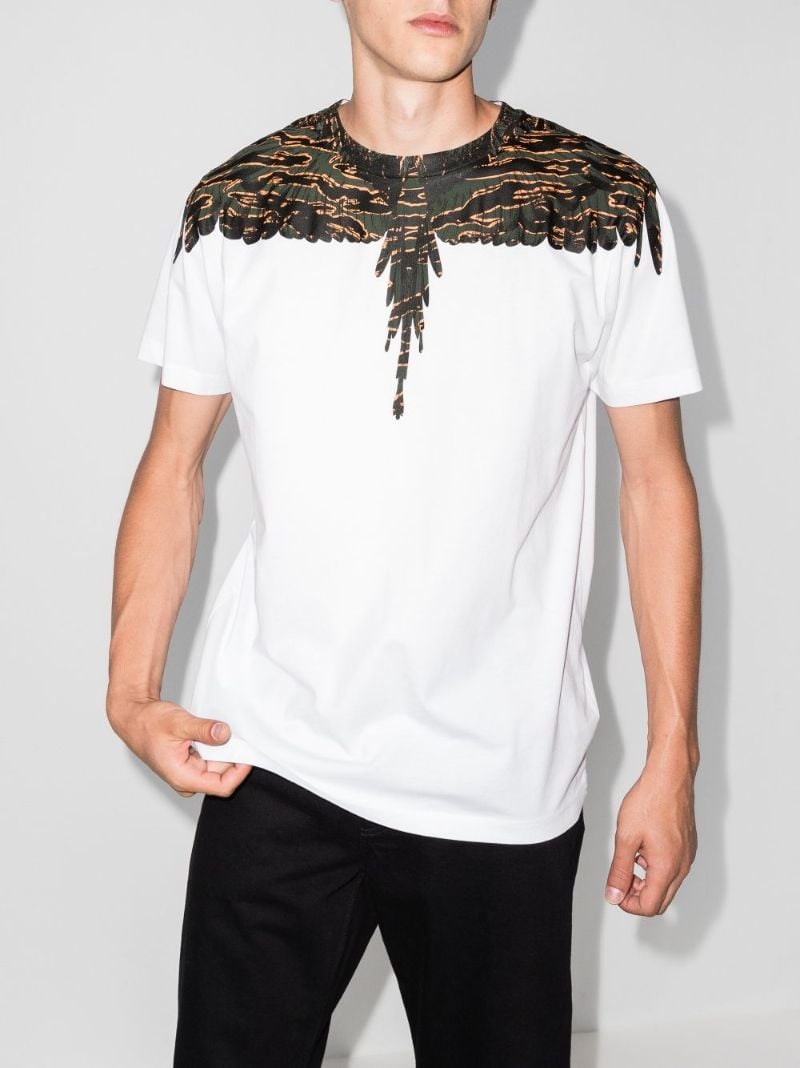 Wings Print Cotton T-shirt