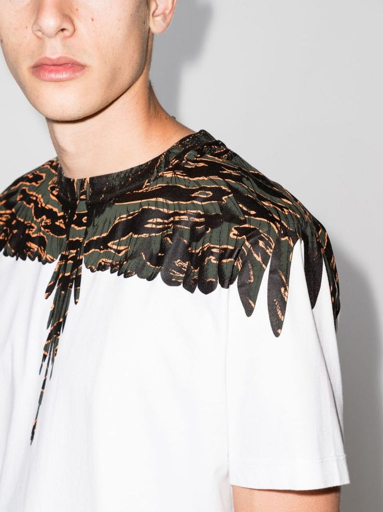 Wings Print Cotton T-shirt