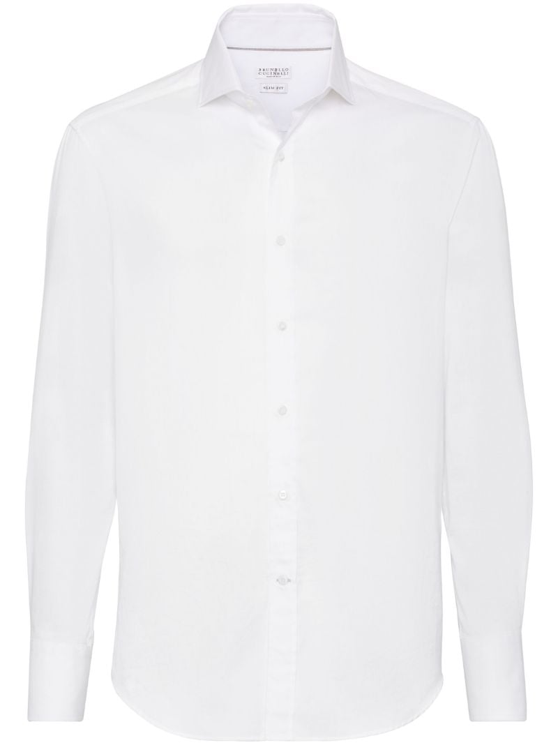Button-up Cotton Poplin Shirt