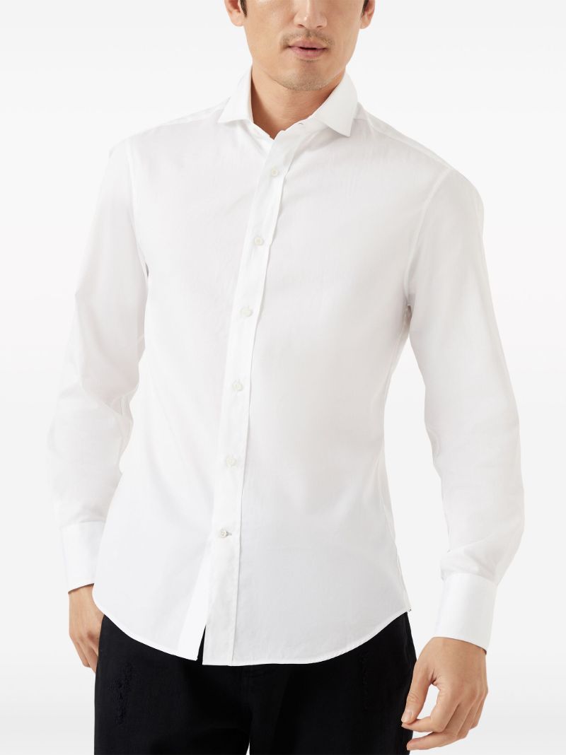 Button-up Cotton Poplin Shirt