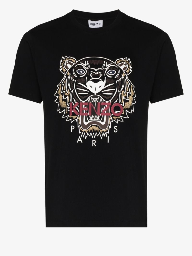 Tiger Print Cotton T-shirt
