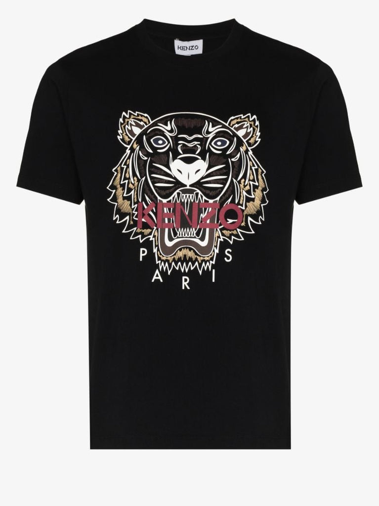 Tiger Print Cotton T-shirt